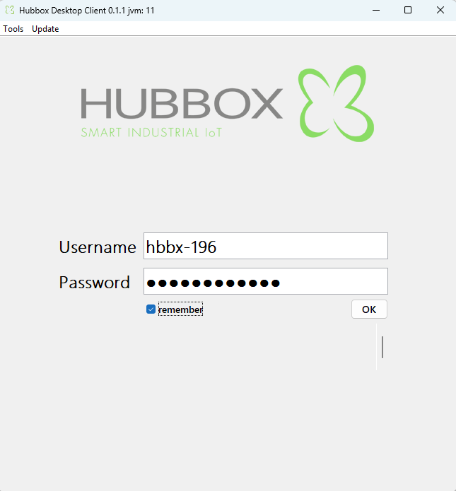 HUBBOX Client Bilgiler Doldurulmuş