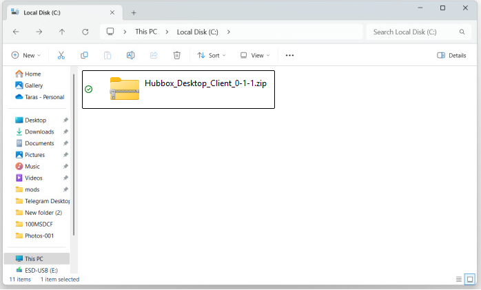 İndirilen ZIP Dosyası