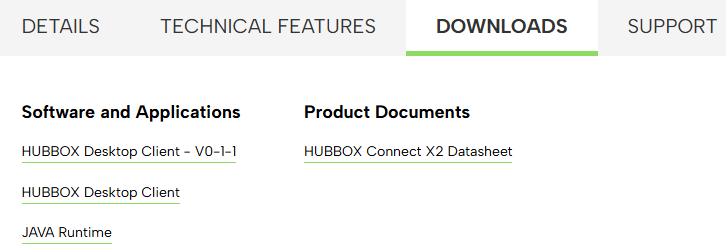 HUBBOX Desktop Client İndirme Sayfası